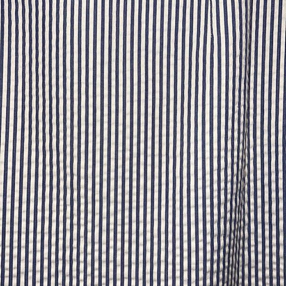 Banana Republic women’s size 6 seersucker blue & white lined knee length skirt - Picture 5 of 12